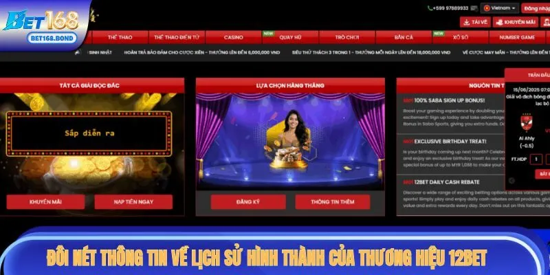 Giới thiệu về quá trình hình thành thương hiệu 12BET